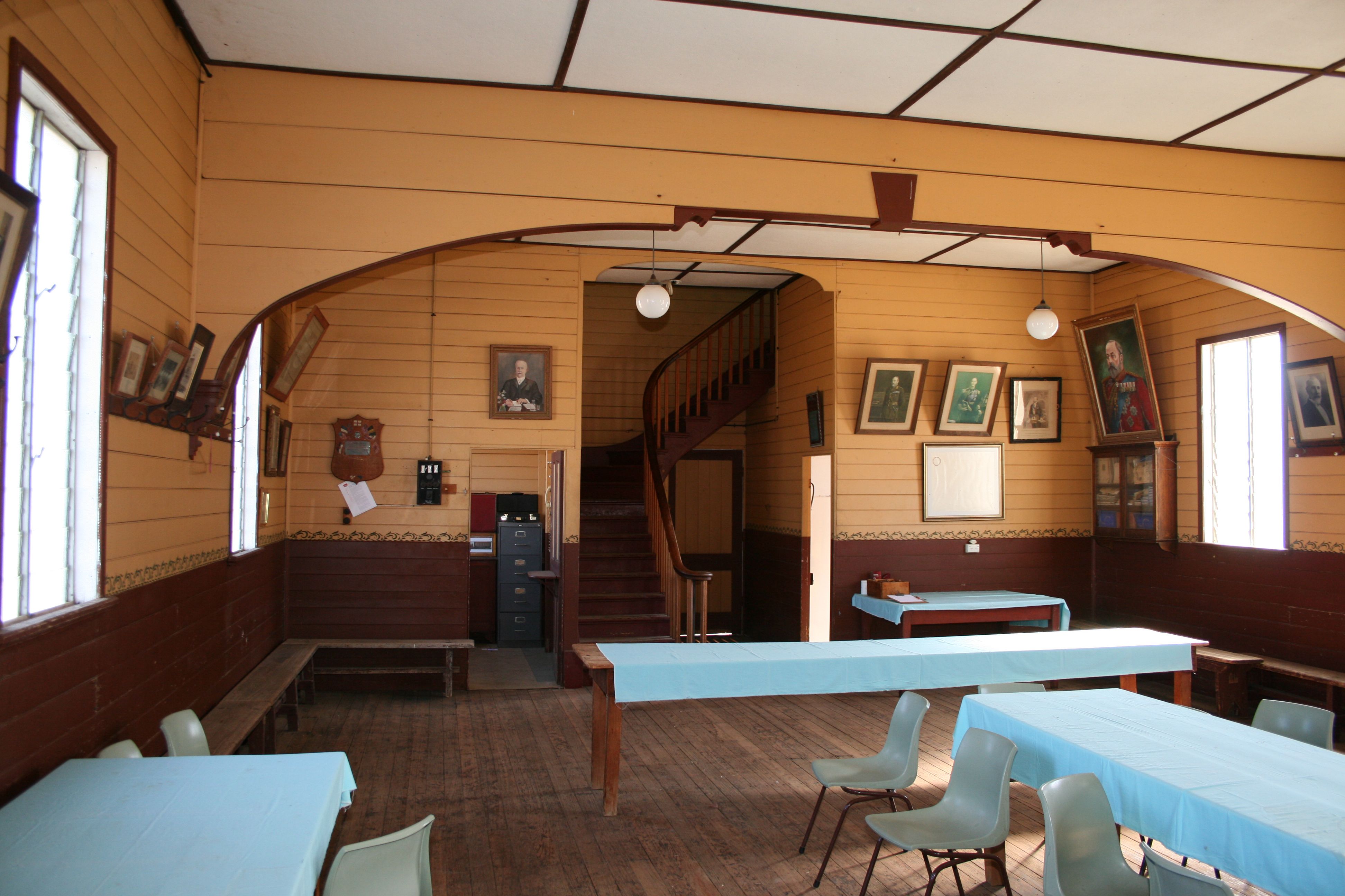 The Barcaldine Masonc Temple's interior – the home of Comet Masonic Lodge since 1901